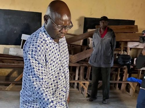Seth Panyako during voting in Malava. PHOTO/@DAP_Kenya/X