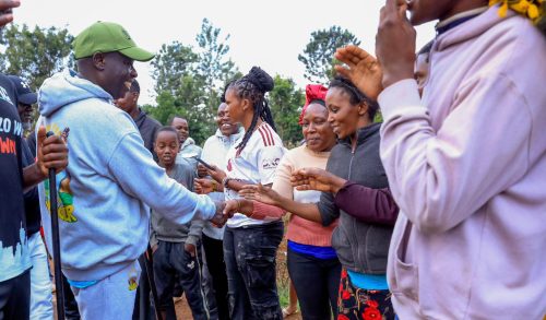Rigathi Gachagua during the door-to-door campaign in Mbeere North: PHOTO/facebook.com/DPGachagua