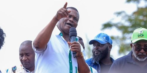Justin Muturi speaks in Mbeere North minipoll campaign. PHOTO/https://www.facebook.com/justinbmuturi