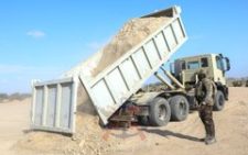 KDF troops start repairing an airstrip in Somalia