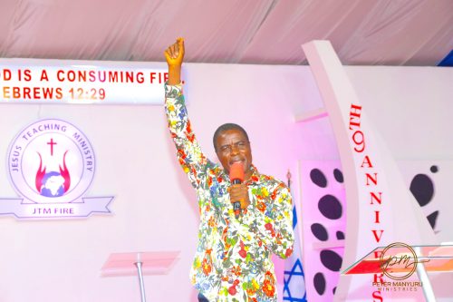 Pastor Peter Manyuru during a past church service. PHOTO/https://www.facebook.com/PManyuruMinistries