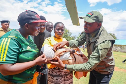 Interior CS Kipchumba Murkomen during rescure mission at Chesongoch: PHOTO/@kipmurkomen/X