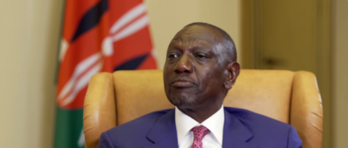 President William Ruto speaks to an international TV station on November 9, 2025. PHOTO/Screengrab by PeopleDaily Digital