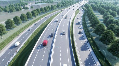 Artistic representation of the Rironi-Mau Summit Highway. PHOTO/@WilliamsRuto/X