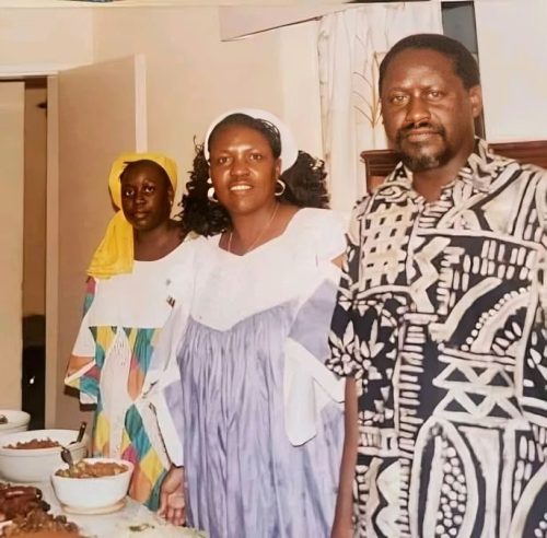 A TBT photo of Kisumu Women Rep Ruth Odinga( Right), her late sister Bery Achieng, and former Prime Minister Raila Odinga.PHOTO/Facebook/https://www.facebook.com/share/p/17e3ZVUHCT/