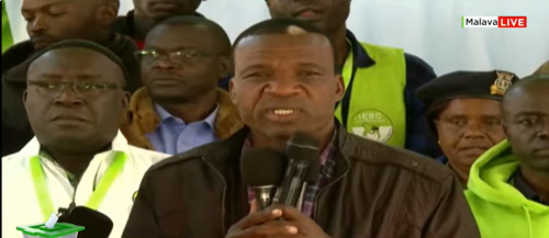 David Ndakwa, after being declared a winner in the just concluded Malava by-elections. PHOTO/A screengrab by PD Digital
