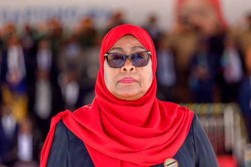 Tanzanian president-elect during inauguration ceremony: PHOTO/Screengrab by People Daily Digital