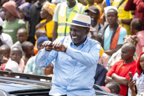 President William Ruto during the Ukambani tour: PHOTO/https://www.facebook.com/williamsamoei