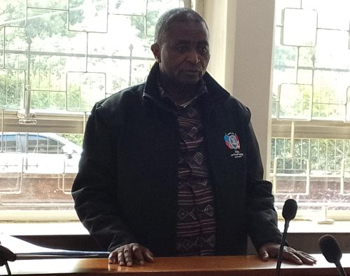 The Board of Directors Anti-Counterfeit Authority Chairperson Josphat Gichunge Kabeabea when he appeared before Milimani Anti-Corruption Principal Magistrate Celesa Okore on Monday, November 17, 2025.PHOTO/ Zipporah Ngwatu