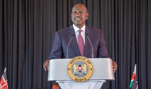 President William Ruto duting his past address: PHOTO/facebook.com/williamsamoei/