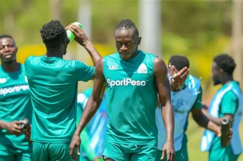 Gor Mahia players in training ahead of Tusker encounter. PHOTO/ Gor Mahia FC