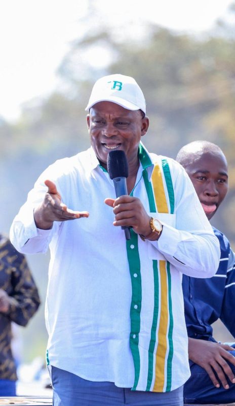 Justin Muturi speaks in Mbeere North minipoll campaign. PHOTO/https://www.facebook.com/justinbmuturi