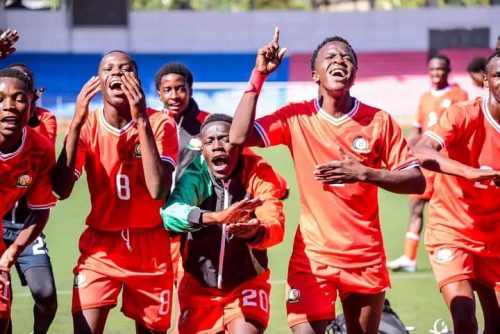 Junior Stars celebrating their win against Rwanda on Friday, November 21, 2025. PHOTO/Kevin Teya