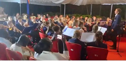 JUGGE Orchestra from Gersthofen City, Germany, performed at Opoda Farm from Tuesday, November 4, 2025 in celebrating the life of Raila Odinga. PHOTO/https://www.facebook.com/100070559580046/posts/pfbid035UNoj9cdo73AVgu9x7uXrTkSG1DMxe9os8HB6YXWBegkRLz732ERUDvpNoku7TvGl/?app=fbl