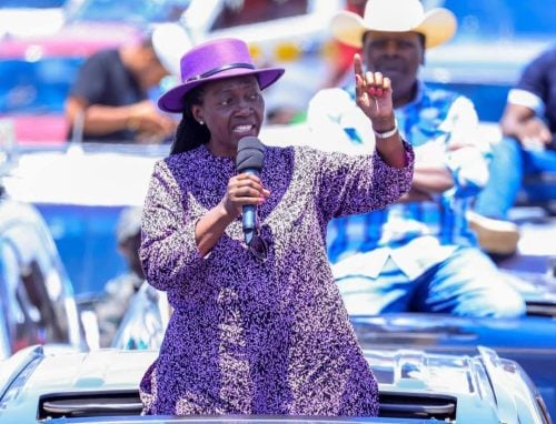The People’s Liberation Party Leader, Martha Karua during a past event: PHOTO/facebook.com/MarthaKarua