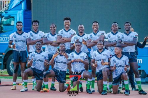 Kenya Morans team at Zambezi 7s. PHOTO/@OfficialKRU/X