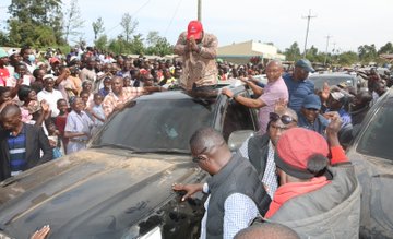 Former Interior CS Fred Matiang'i in Malava on Friday, November 21, 2025. PHOTO/@RealMatiangi/X