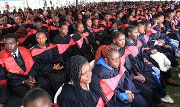 Graduates of Machakos County Youth Empowerment Program. PHOTO/@Wavinya_Ndeti