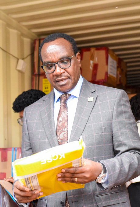 Education CS Julius Ogamba visited Starehe Boys Centre as part of the ongoing nationwide multi-agency monitoring exercise on Monday, November 10, 2025. PHOTO/@HonJuliusMigos/X