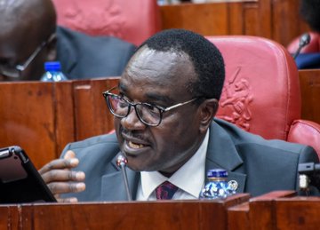 Education Cabinet Secretary Julius Migos held a meeting with the leadership of UASU and KUSU under the patronage of the National Assembly’s Education Committee on Tuesday, November 4, 2025. PHOTO/@HonJuliusMigos