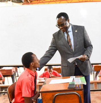 Education CS Julius Ogamba visited Starehe Boys Centre as part of the ongoing nationwide multi-agency monitoring exercise on Monday, November 10, 2025. PHOTO/@HonJuliusMigos/X