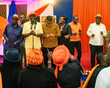 Prime CS Musalia Mudavadi and othe ODM founders at the party's 20th anniversary celebrations on Saturday, November 15, 2025. PHOTO/@MusaliaMudavadi