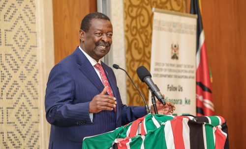 Prime Cabinet Secretary Musalia Mudavadi during a past event: PHOTO/facebook.com/Mudavadi.Musalia