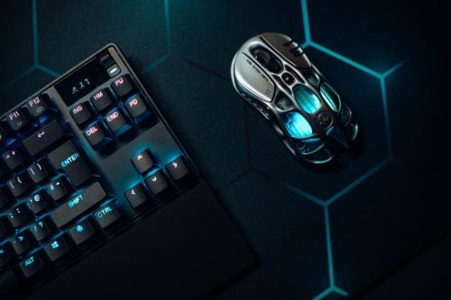Modern gaming setup with RGB keyboard and camera. Photo used for illustration purposes. PHOTO/Pexels