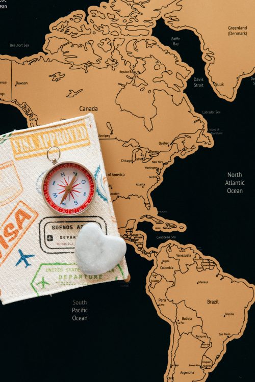A passport and a compass. Image used for illustration purposes only. PHOTO/Pexels