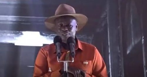 Former Deputy President Rigathi Gachagua speaking during the Ngemi Cia Watho Association Festival in Gatanga Constituency, Murang'a County, on Saturday night, November 1, 2025. PHOTO/Screengrab by PD Digital/https://www.facebook.com/reel/795000113451753