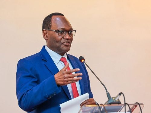 Treasury PS Chris Kiptoo during a stakeholders meeting: PHOTO/facebook.com/DrChrisKiptoo