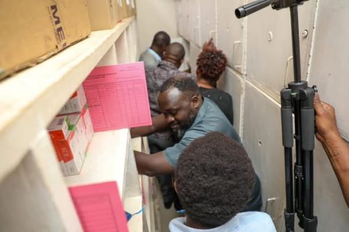 Senators conducting assessments on a health facility. PHOTO/The Parliament of Kenya