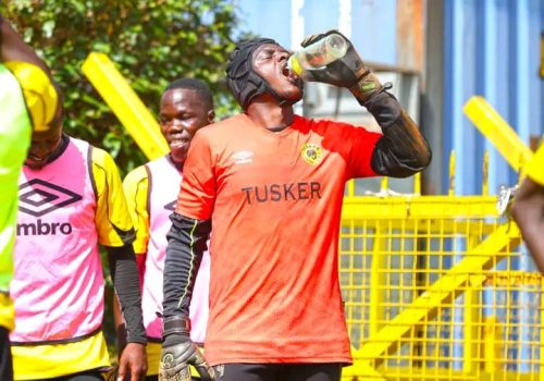 Tusker FC players in training ahead of Gor Mahia meeting on Saturday, November 22, 2025. PHOTO/Tusker FC