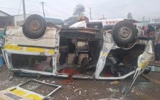 Traffic disruption in Thika as major crash reported near Engen-Makongeni