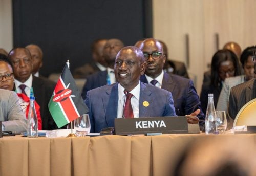 President William Ruto during Angola AU reforms meeting on Tuesday, November 26, 2025. PHOTO/https://www.facebook.com/williamsamoei