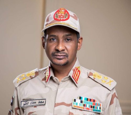 RSF General Commander Hamdan Dagalo. PHOTO/https://www.facebook.com/Econsaboteur