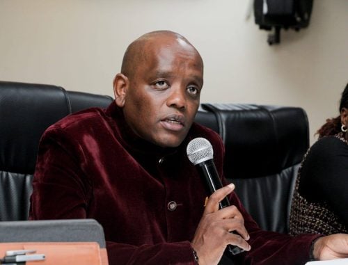 Dennis Itumbi speaks during a past event. PHOTO/https://www.facebook.com/dennisitumbi/