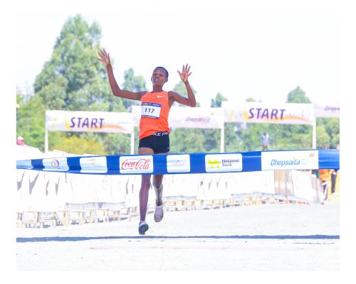 Ndiema during the Great Chepsaita Cross Country on Saturday, December 6, 2025. PHOTO/https://www.facebook.com/Barnaba Korir