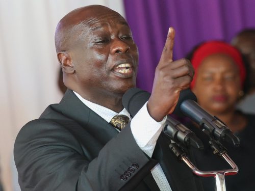 Gachagua during the during the burial in Ithanga, Murang’a on December 9, 2025. PHOTO/https://www.facebook.com/H.E. Rigathi Gachagua, EGH