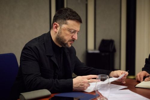 Ukraine's President Volodymyr Zelenskyy during a past event. PHOTO/https://www.facebook.com/zelenskyy.official/photos