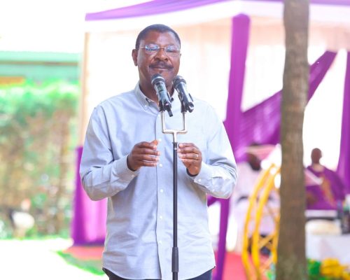 Speaker Wetangula while speaking during a funeral in Kabuchai on Tuesday, December 23, 2025. PHOTO//https://www.facebook.com/didmusbarasamutua