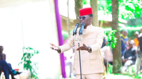 Kimilili MP Didmus Barasa while speaking during a funeral in Kabuchai on Tuesday, December 23, 2025. PHOTO//https://www.facebook.com/didmusbarasamutua