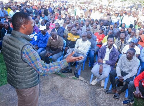 National Assembly Speaker Moses Wetang’ul during a meeting with youths from Bungoma County on on Wednesday, December 24, 2025. PHOTO/https://www.facebook.com/SpeakerMosesMasikaWetangula