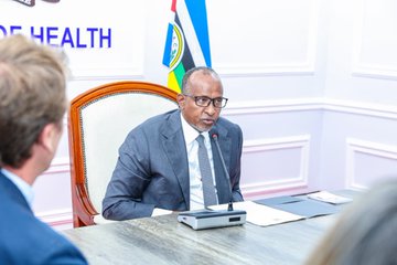 Health CS Aden Duale hosted a delegation from the United Kingdom led by Dr. Ed Barnett, the UK Chargé d’Affaires to Kenya on Monday, December 8, 2025. PHOTO/@HonAdenDuale/X