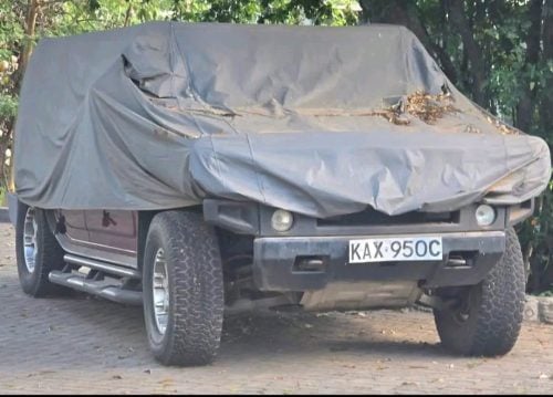 Raila Odinga's Hammer car. PHOTO/@PropesaTV/X