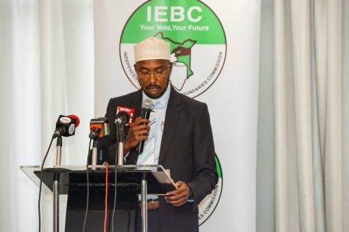 Independent Electoral and Boundaries Commission (IEBC) Commission Secretary and Chief Executive Officer, Marjan Hussein Marjan. PHOTO@IEBCKenya/X