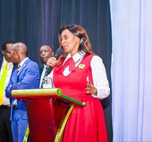 Mary Muthoni speaking at the Omogusii O’Nairobi Kisii End-Year Thanksgiving Sabbath on Saturday, December 13, 2025. PHOTO/@MOH_Kenya/X