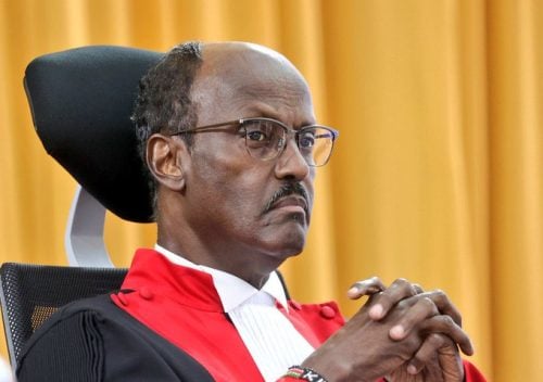 Late Supreme Court Justice Mohammed Ibrahim. PHOTO/@FaithOdhiambo8/X