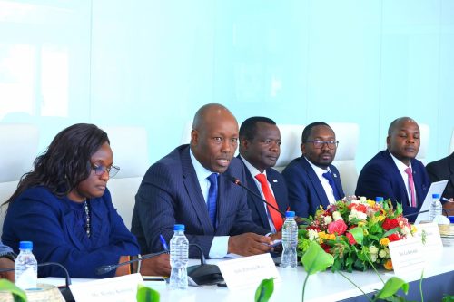 Lee Kinyanjui during the signing of the Kenya-Ethiopia trade deal. PHOTO/@GovLeeKinyanjui/X
