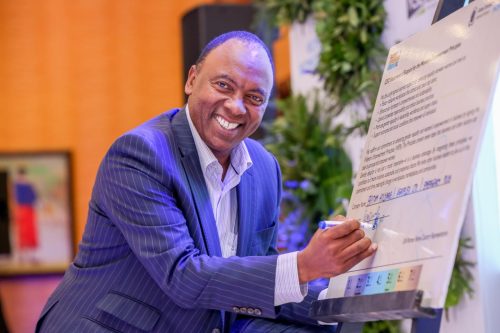 Britam Group CEO Tom Gitogo during a past event. PHOTO/@BritamEA/X